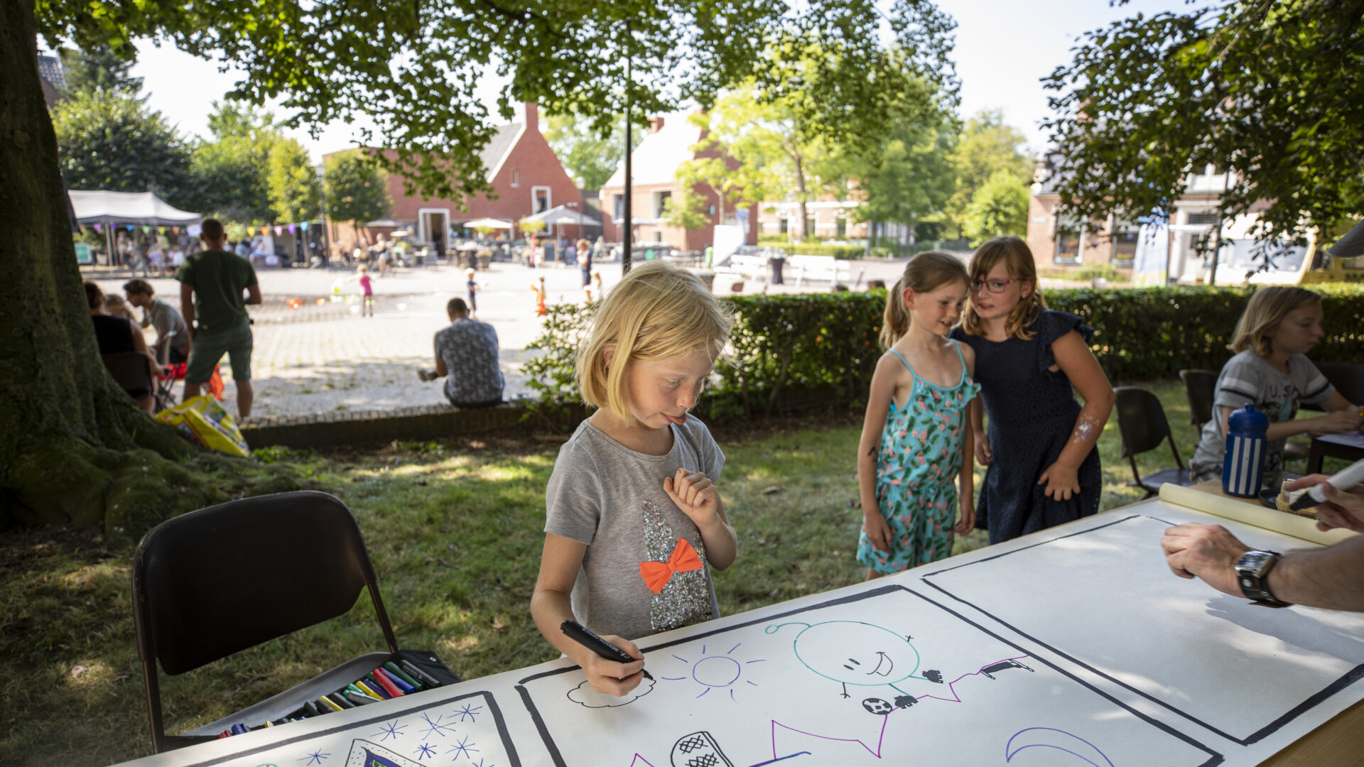 kinderen aan het spelen in loppersum