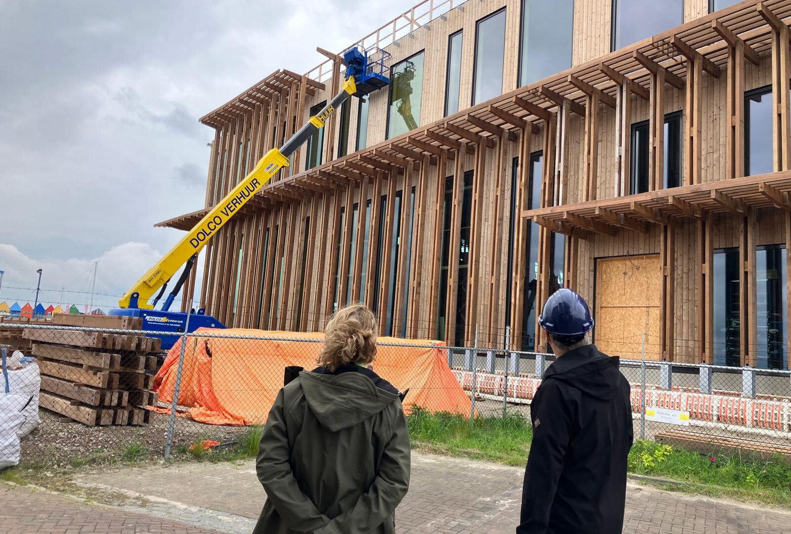 Rondleiding bij het wereld erfgoedcentrum waddenzee in aanbouw