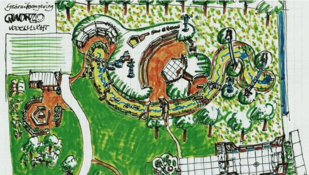 Getekende plattegrond